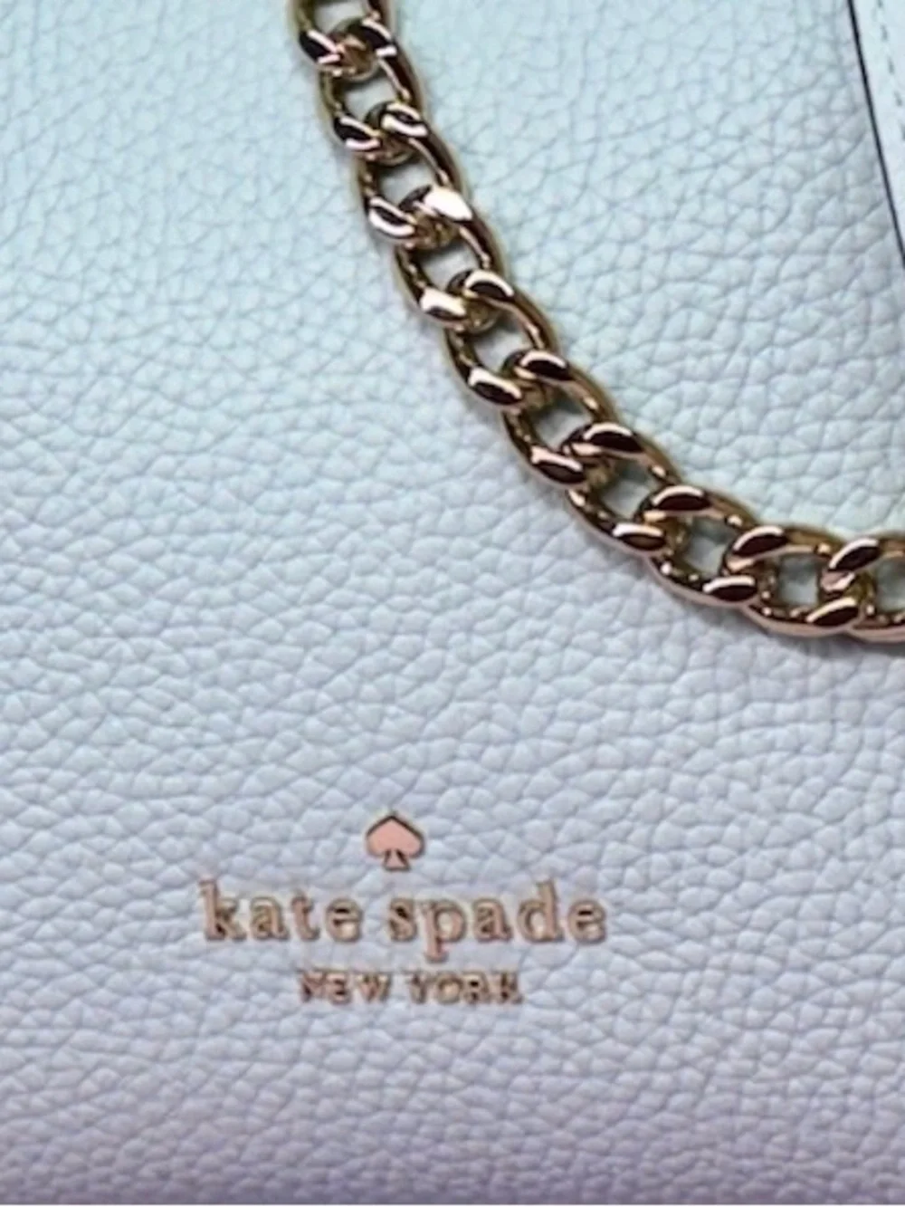 Kate Spade New York Pebbled Leather Convertible Crossbody Bag in Crisp Sky NWT‎